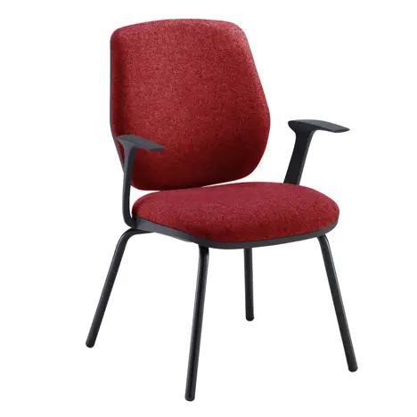 Tegan Fabric 4 Leg Frame Meeting Chair - Bingham - FL801